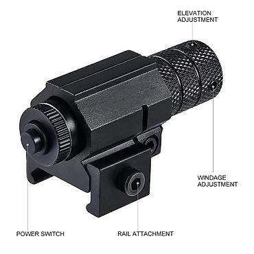 Другое для охоты и рыбалки: Охотничий мини красный точечный лазерный прицел для пистолета — 3