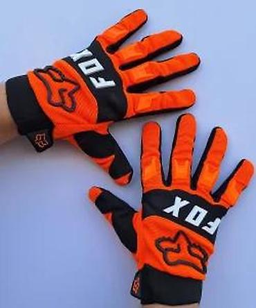 Oprema za bicikliste: FOX motocross/riderske rukavice – narandžasto/crne - Gornji deo od — 11
