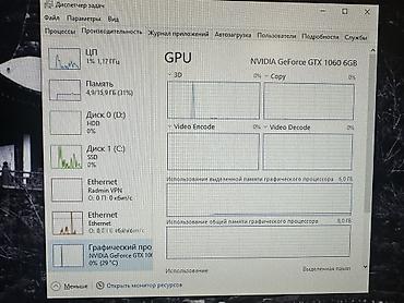 i5 10600: Компьютер, ядер - 8, ОЗУ 16 ГБ, Игровой, Б/у, Intel Core i7, NVIDIA GeForce GTX 1060, SSD — 6