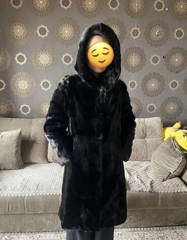 Шубы: Шуба, Норка, По колено, Китай, С капюшоном, M (EU 38)