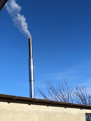 Дымоходы для твёрдотопливных котлов: Прочистка дымоходов и вентиляционных каналов дымомашиной - — 15