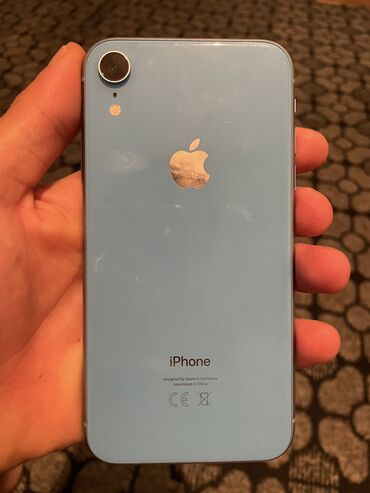 iphone 13 telefon: IPhone Xr, 128 GB, Mavi, Simsiz şarj, Face ID, Sənədlərlə