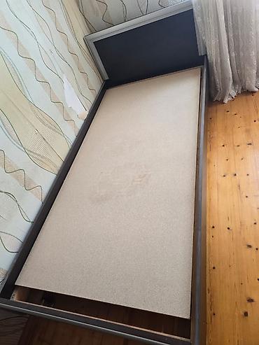 matras tek neferlik: İşlənmiş, Təknəfərlik çarpayı, Bazasız, Matras ilə, Siyirməsiz, Azərbaycan — 4