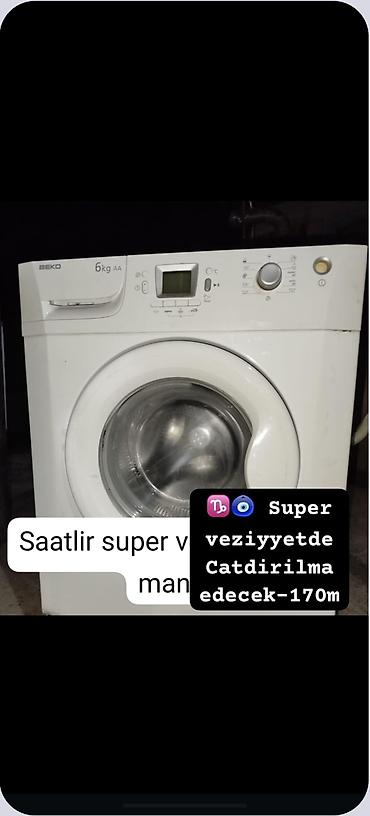 avto siqnalizasiya: Beko paltaryuyan maşın - Yükləmə: 6 kq - Enerji sinfi: AA - Ön — 1