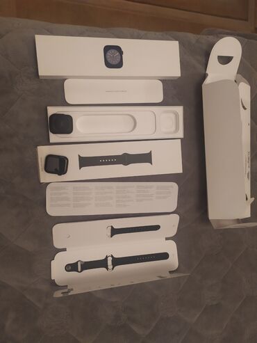 apple watch series 7 qiymeti: İşlənmiş, Smart saat, Apple, Аnti-lost, rəng - Qara