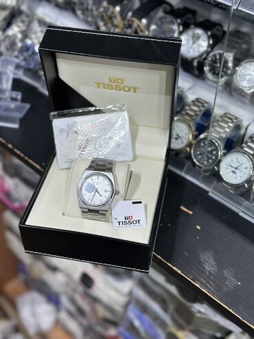 kişi otaq şap şapları: Qol saatı, Tissot, rəng - Ağ