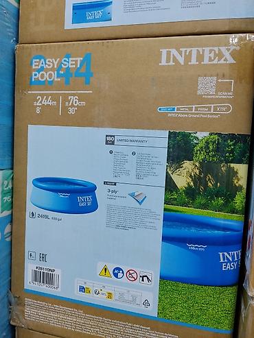 Надувной бассейн Intex Easy Set 244 см - Серия: Easy Set (Intex Above at lalafo.kg Надувной бассейн Intex Easy Set 244 см - Серия: Easy Set (Intex Above