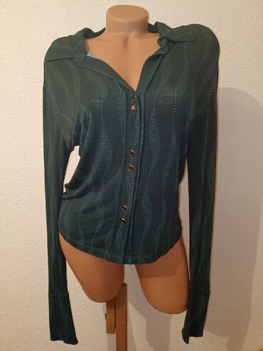 Košulje, bluze i tunike: M (EU 38), Likra, bоја - Zelena