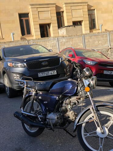 Mopedlər,skuterlər: Moped tipli benzinli motosiklet - Rəng: tünd mavi (xrom detallar və — 6