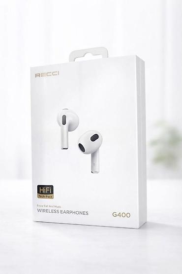 Simsiz qulaqlıq Recci Earphones G400 Qoşulma - Bluetooth 5.3 Danışıq lalafo.az -da Simsiz qulaqlıq Recci Earphones G400 Qoşulma - Bluetooth 5.3 Danışıq