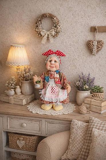 Игрушки: Интерьерная кукла «Бабушка» — ручная работа, 44 см Интерьерная кукла — 9