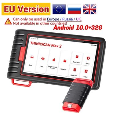 Alati za automobile: NOVO - Thinkcar ThinkScan Max 2 EU WiFi Bluetooth OBD2 Thinkcar — 2