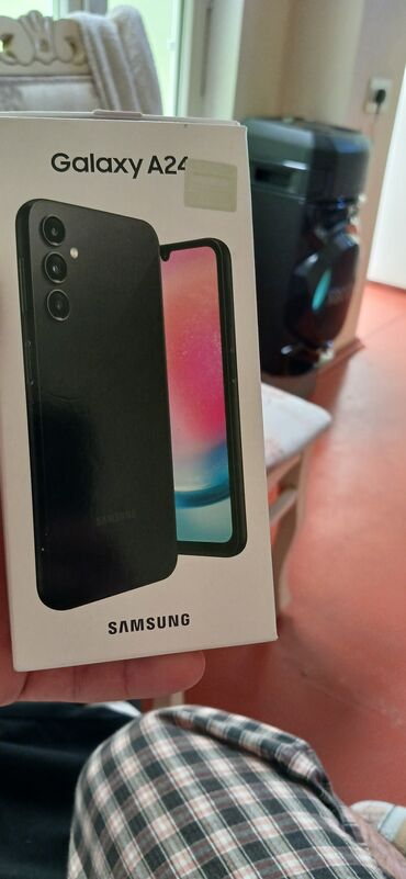 samsung s24 ultra kontakt home: Samsung Galaxy A24 4G, 4 GB, rəng - Qara, Barmaq izi