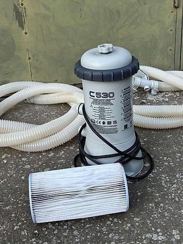 Bazeni i oprema: Kartušni filter-pumpa za bazen C530 sa crevima i filterom (filter — 1