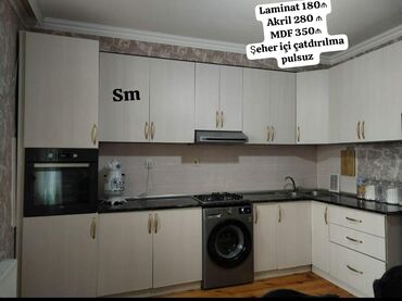 кухня мебель: *Kuxna mebeli sifarişle hazırlanır* Laminat 180₼ Akril 280 ₼ MDF 350₼