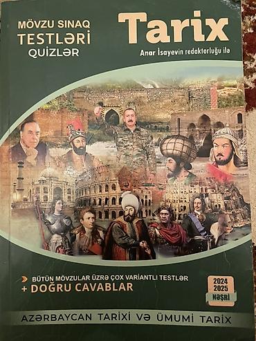 Testlər: Məhsul: “Tarix – Mövzu Sınaq Testləri/Quizlər” kitabı (Anar İsayevin — 1