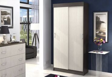 Шкафы для одежды: Шкаф для одежды, Новый, Прямой, МДФ — 8