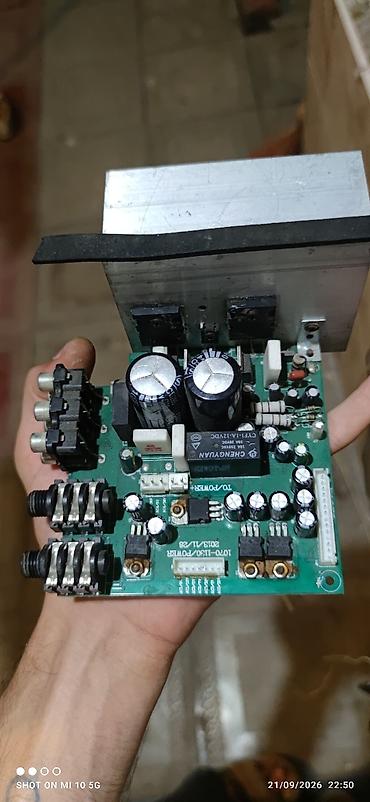 ses mixeri: Məhsul: Aktiv subwoofer/amplifikator modul kartı (alüminium — 3