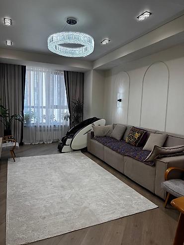 3комнаты: 3 комнаты, 100 м², Асанбай мкр Элитка, 5 этаж, Евроремонт — 5
