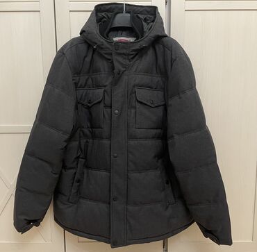 зимние мужские куртки с капюшоном: Куртка 2XL (EU 44), цвет - Серый