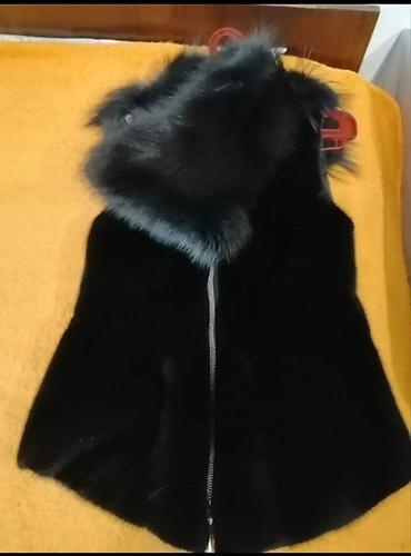 jılet: Qadınlar üçün qara süni kürk jilet - Model: qolusuz jilet - Rəng — 4