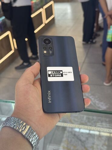 стекл: Infinix Note 11, Б/у, 128 ГБ, цвет - Черный, 2 SIM