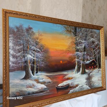 Şəkillər, tablolar: Ölçü 120/80 (12 ədəd). Böyükdürlər. Kətan parça üzərində yağlı boya — 22