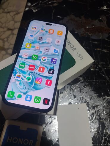 işlənmiş telefon qiymətləri: Honor X8b, 8 GB, rəng - Qara, Barmaq izi, Face ID