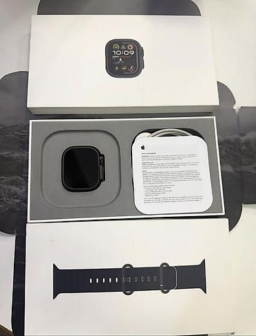 am: ⌚ Apple Watch Ultra 2 Black Titanium — ✅ Tam ideal vəziyyətdədir 🔋 — 5