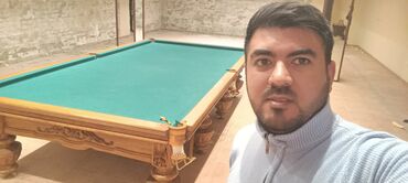 купить стол для бильярда: Ağac oymalı bilyard masası - Klassik üslubda, əl işi oymalarla