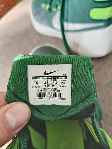 nike tech flecce: Кроссовки, 36.5, Nike, Б/у, цвет - Зеленый, Самовывоз — 4
