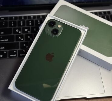 айфон 13 поо: IPhone 13, Колдонулган, 128 ГБ, Жашыл, Куту, 86 %