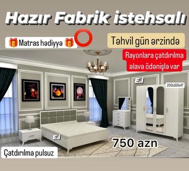Asılqanlar: *Yataq Dəsti 750Azn💥* ✔️Matras hədiyyə ✔️Rəng seçimi var *✔️