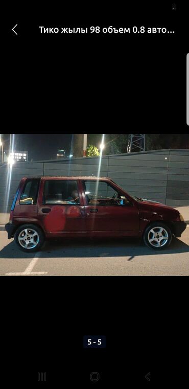 Daewoo: Daewoo Tico: 1998 г., 0.8 л, Механика, Бензин, Хэтчбэк