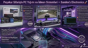 Masaüstü kompüterlər və komponentlər: .Oyun texnikası və sifarişlə PC yığımı — Sandex's Electronics 🚀 — 9
