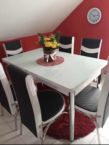 Setovi stolova i stolica: I. 12. Sto i 6 stolica iz uvoza,sa metalnom konstrukcijom. Cena na lalafo.rs — 10 Setovi stolova i stolica: I. 12. Sto i 6 stolica iz uvoza,sa metalnom konstrukcijom. Cena — 10