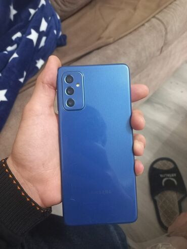 зарядное самсунг: Samsung Galaxy M52 5G, 128 ГБ, цвет - Синий, Отпечаток пальца, Face ID