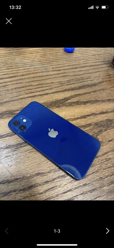 мобильные телефоны редми 8: IPhone 12, Б/у, 64 ГБ, Синий, Защитное стекло, Чехол, 73 %