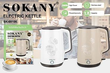 sultan chai: Электрический чайник SOKANY SK-09108 - Мощность: 1500 Вт — быстрое — 1