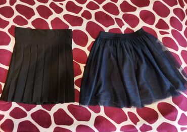 школьная юбка: Школьная форма, цвет - Черный, Б/у
