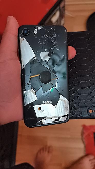 sumqayit telefon aksesuarları: Qara dəri naxışlı telefon qabı - Material: teksturalı qara süni dəri — 3