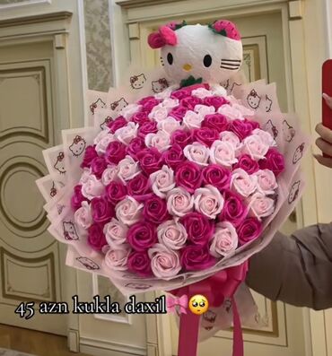 Süni güllər: Her bir zovge uygun buketler hazirlanir.Hem sabundan, hem lentden, hem — 17