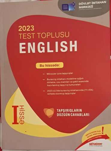 Kitablar, jurnallar, CD, DVD: İngilis dili DİM Test toplusu 2023 1ci hissə