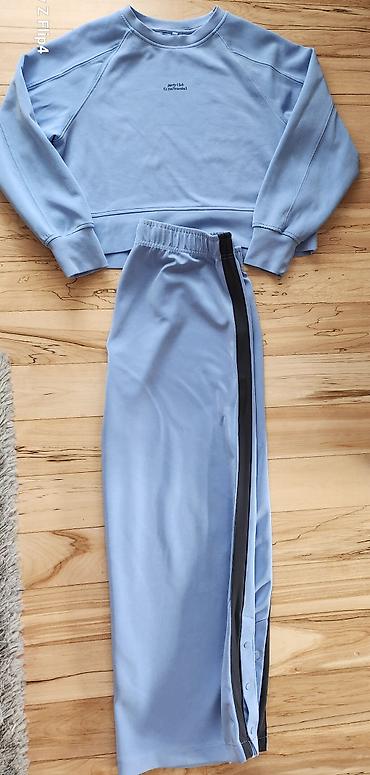 Komplet trenerke: Zara - Duks i trenerka za devojcice – komplet u svetloplavoj boji, vel — 5