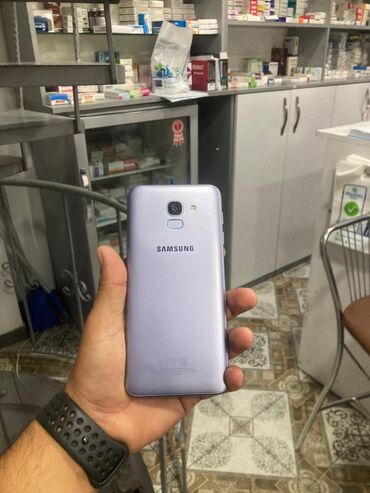 samsung a55 qiymeti baku electronics: Samsung Galaxy J6, 32 GB, rəng - Bənövşəyi, Barmaq izi, Sensor, İki sim kartlı