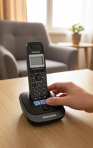 telefonlae: Stasionar telefon Panasonic, Simsiz, Yeni, Pulsuz çatdırılma — 1