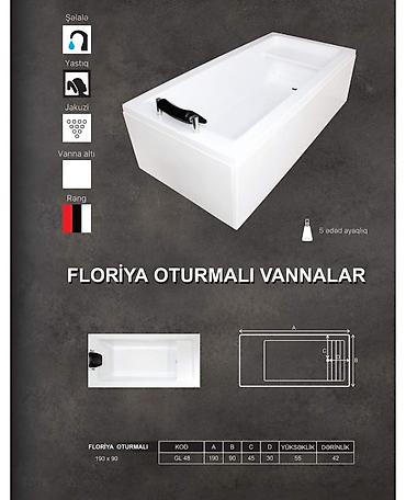 hamam vannasi olculeri: Новый Ванна, Оргстекло, Платная доставка — 9
