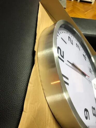 Satovi za kuću: Zidni sat, bоја - Srebrna, Novo — 12