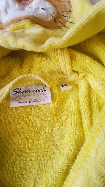 Çimərlik geyimləri: Uşaq xalatı – Shamrock Home Collection - Rəng: parlaq sarı - Ölçü: 2/4 — 2