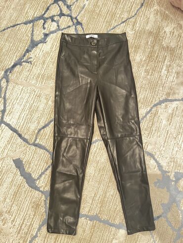 черные классические брюки женские: Классические, Зауженные, Высокая талия, Осень-весна, M (EU 38)